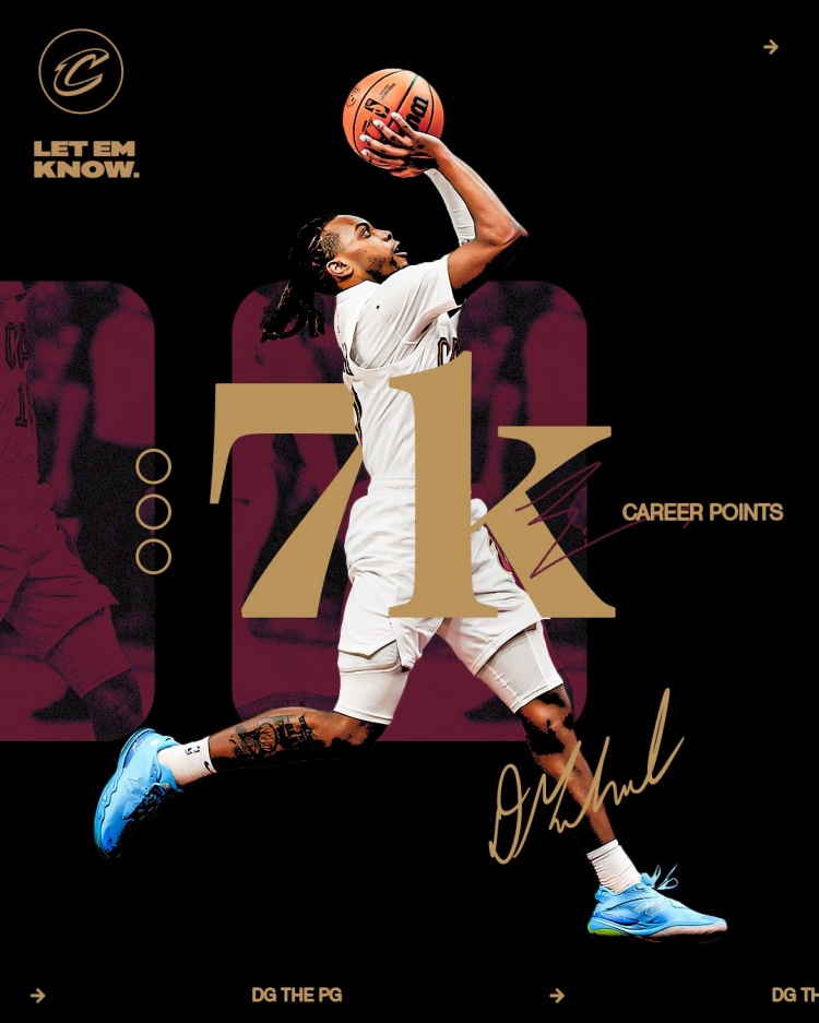 未來可期！加蘭騎士生涯得分達(dá)到7000分 隊(duì)史第11位！