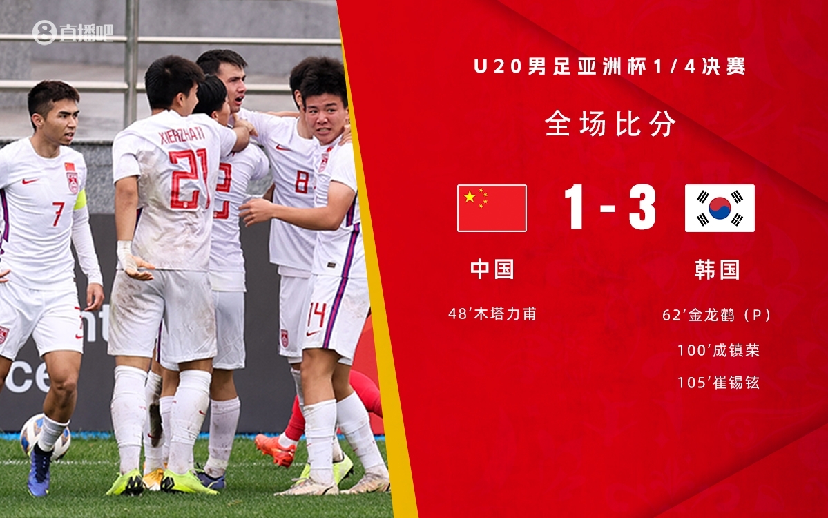 復(fù)仇！U22國足絕殺復(fù)仇韓國，2年前U20亞洲杯加時憾負(fù)無緣世青賽