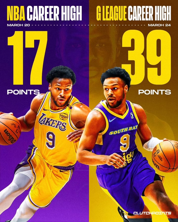 在進(jìn)步！布朗尼一周內(nèi)先后創(chuàng)下個(gè)人NBA和G聯(lián)盟單場(chǎng)得分新紀(jì)錄