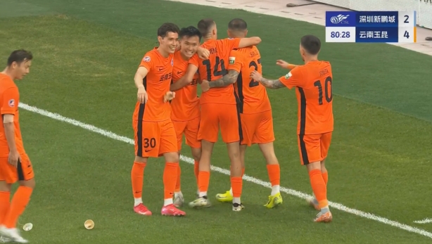 玉昆4-2領先新鵬城！杜加利奇冒頂，徐宏杰得球抽射破門