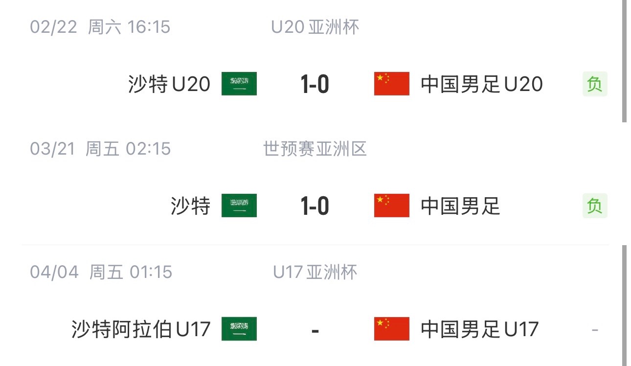 國(guó)字號(hào)三遇沙特！國(guó)少U17亞洲杯首戰(zhàn)對(duì)陣沙特，此前國(guó)足&國(guó)青均負(fù)