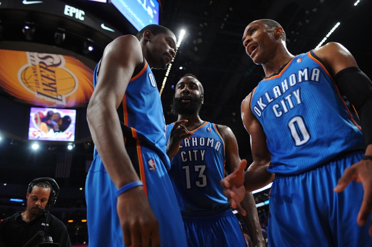 雷霆三少得分全部進(jìn)入歷史前20！他們是NBA歷史最大的如果嗎？
