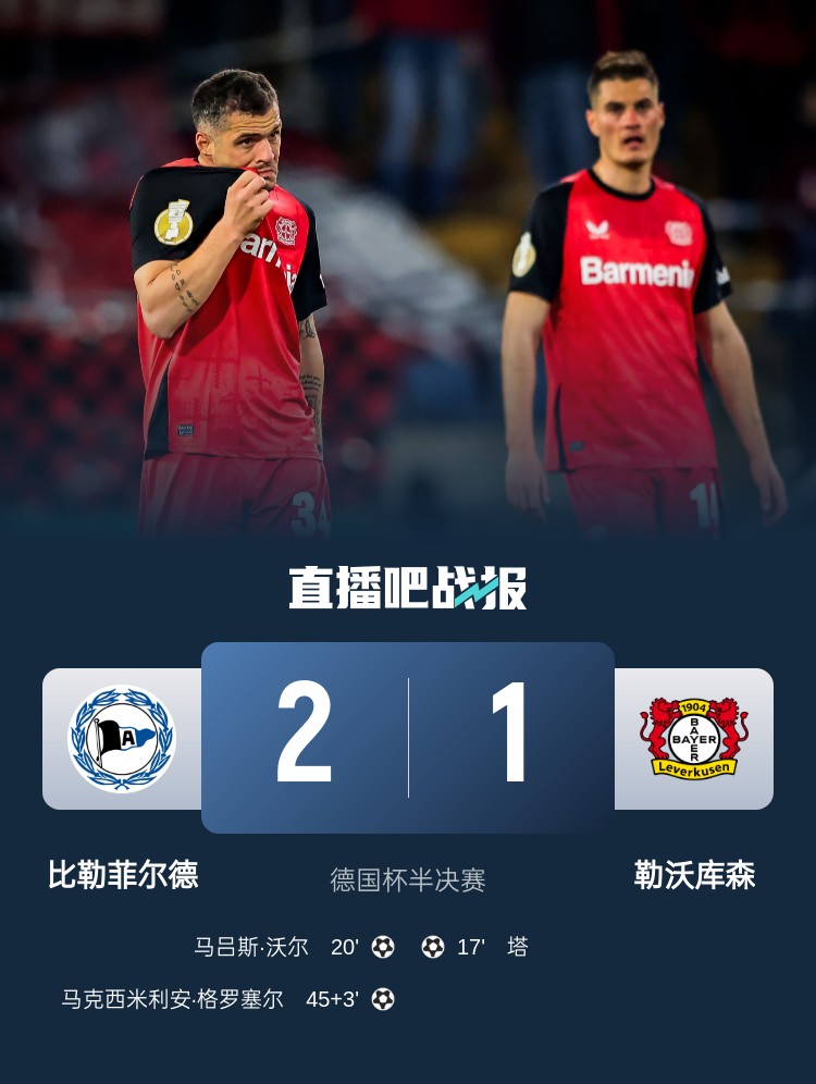 比勒菲爾德是史上第4支晉級德國杯決賽的德丙球隊，此前3隊未奪冠